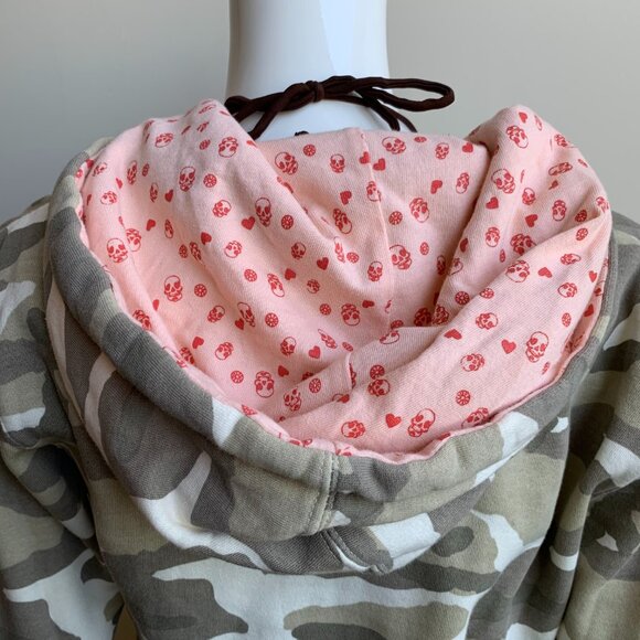 Billabong camouflage camo heart hoodie sweater - Picture 9 of 10